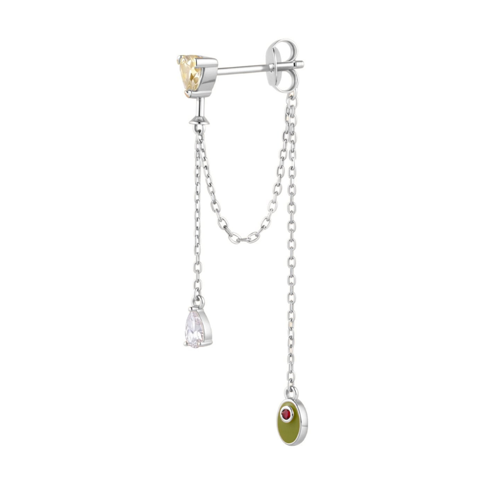 Bond Dirty Silver Earring