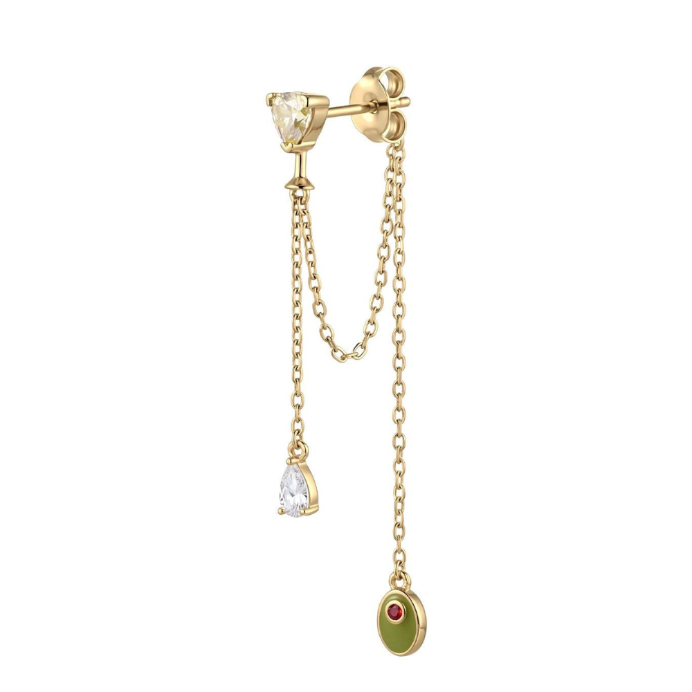 Bond Dirty Gold-Plated Silver Earring