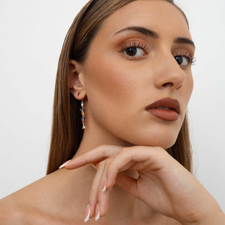 Charmi Autunno Orecchino Pendente Argento