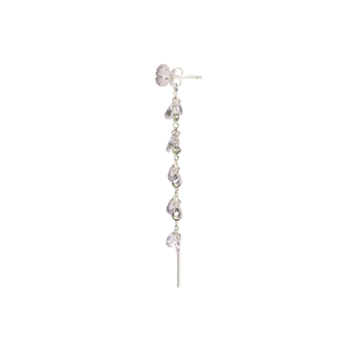 Charmi Peony Dangle Earrings Silver Plated
