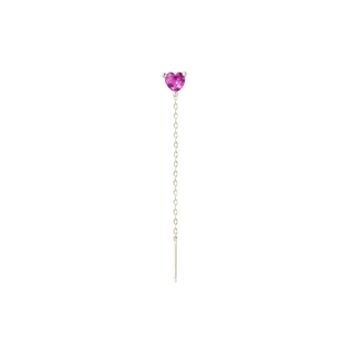 Lovli Cz Cuore Fucsia Argento Dorato