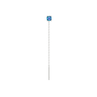 Lovli Luce Orecchino Saliscendi Argento -Azzurro