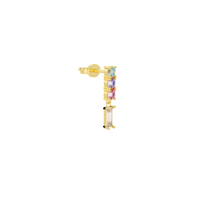 Orecchino Bright Maxi Argento Dorato