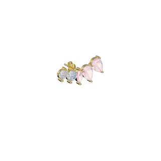 Gilded Silver Floral Earring
