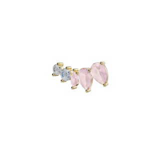 Gilded Silver Floral Earring