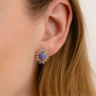 Orecchino Lilac Argento Dorato