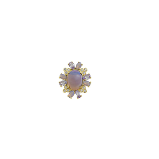 Orecchino Lilac Argento Dorato