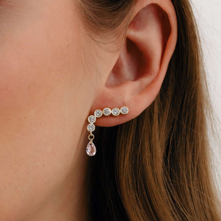 Orecchino Rosalia Placcato Argento
