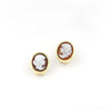 Orecchini Cameo Volto Dorati Eleganti