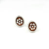 Cameo White Daisy Earrings