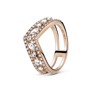 Pandora Anello chevron doppio taglio marquise