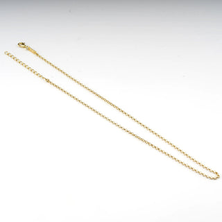 Golden Rolo Necklace 60+5 Cm