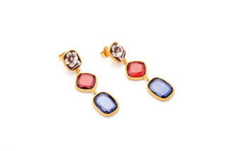 Orecchini Cameo Fiori Dorati