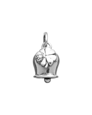 Four-leaf clover bell charm