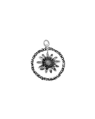 Large pearl daisy charm