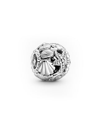  Charm openwork Cuori, stelle marine e conchiglie