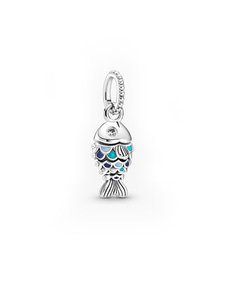  Charm pendente Pesce blu