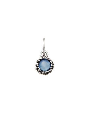 Blue agate charm perlage