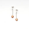 White Face Cameo Earrings Cr