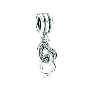 Pandora Charm pendente Cuori intrecciati