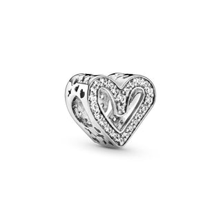 Pandora Charm con cuore scintillante