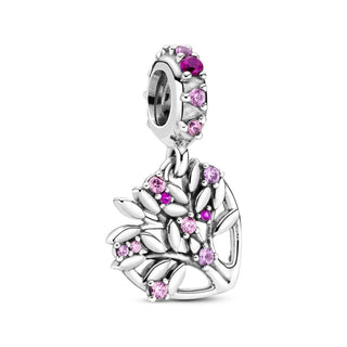 Pandora Charm pendente a cuore rosa albero della famiglia