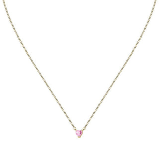 Chiara Ferragni Collana Diamond Heart Oro e Rosa 38 cm