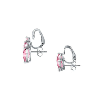 Chiara Ferragni Orecchini Diamond Heart Argento e Rosa 17.7 mm