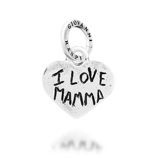 Small "I Love Mom" Heart Charm