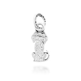 Crystal Dog Charm