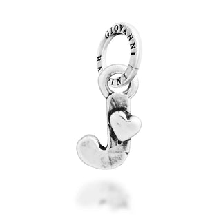 "J" Heart Charm