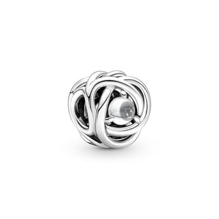 Pandora Charm Cerchio Eterno Bianco