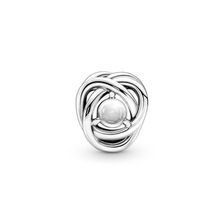 Pandora Charm Cerchio Eterno Bianco