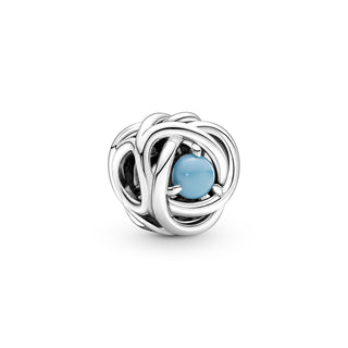 Pandora Charm Cerchio Eterno Turchese