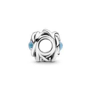 Pandora Charm Cerchio Eterno Turchese