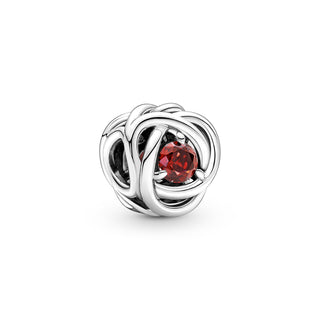 Pandora Charm Cerchio Eterno Rosso