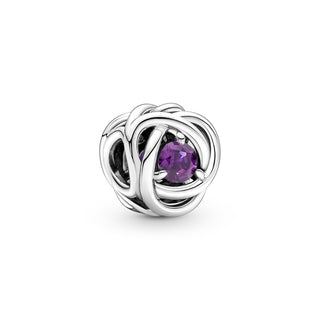 Pandora Charm Cerchio Eterno Viola