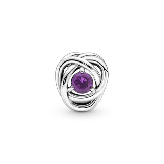 Pandora Charm Cerchio Eterno Viola