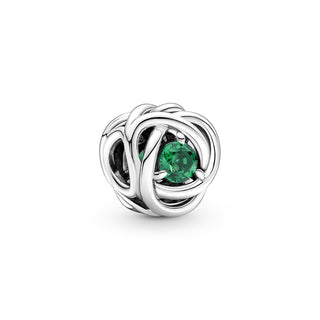 Pandora Charm Cerchio Eterno Verde Scuro