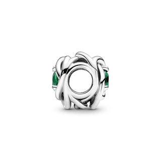 Pandora Charm Cerchio Eterno Verde Scuro