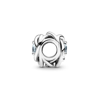 Pandora Charm Cerchio Eterno Azzurro