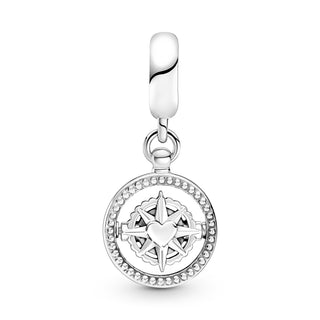 Pandora Charm Pendente Bussola "Always Follow Yout Heart"