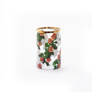 Vaso In Vetro Toiletpaper Ø Cm.9 H. 14 - Rose piccolo