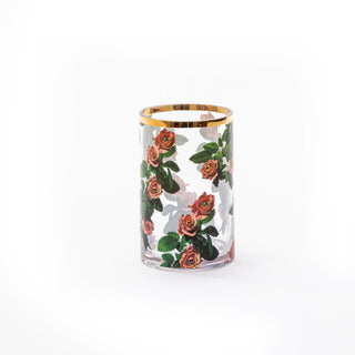 Vaso In Vetro Toiletpaper Ø Cm.9 H. 14 - Rose piccolo