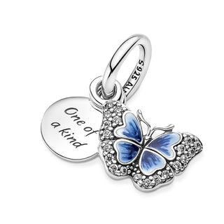 Charm Pendente Farfalla Blu