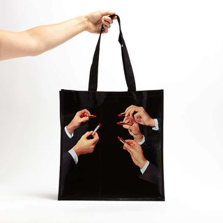 Borsa in Polipropilene "Grocery Bag Toiletpaper" 40 cm - Lipsticks