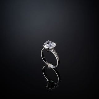 Anello First Love Argento/Bianco