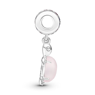 Charm Pendente Tartaruga Marina Rosa Vetro di Murano