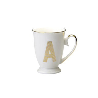 Mug
 Lettera A Decalcomania Oro