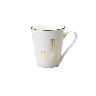 Mug
 Lettera J Decalcomania Oro